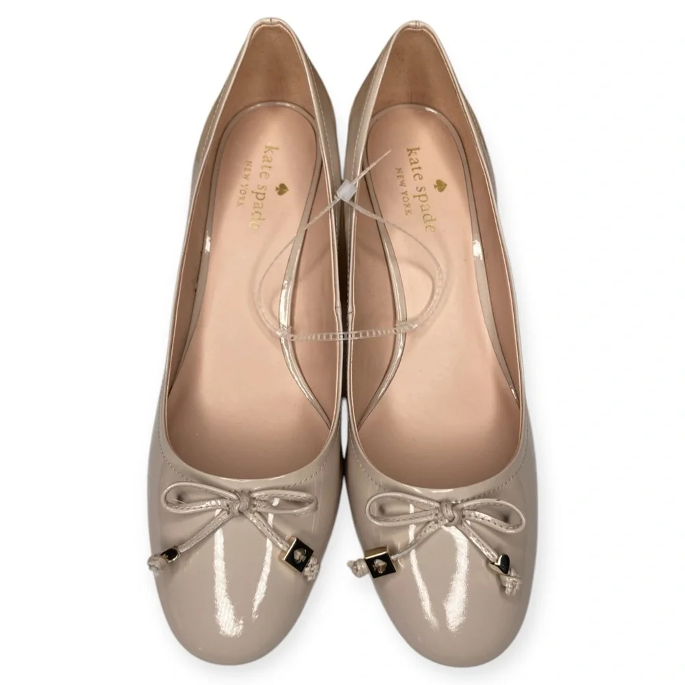 Kate Spade New York 10 Bev Bette Bow Tusk Patent Leather Block Heels - Picture 9 of 16